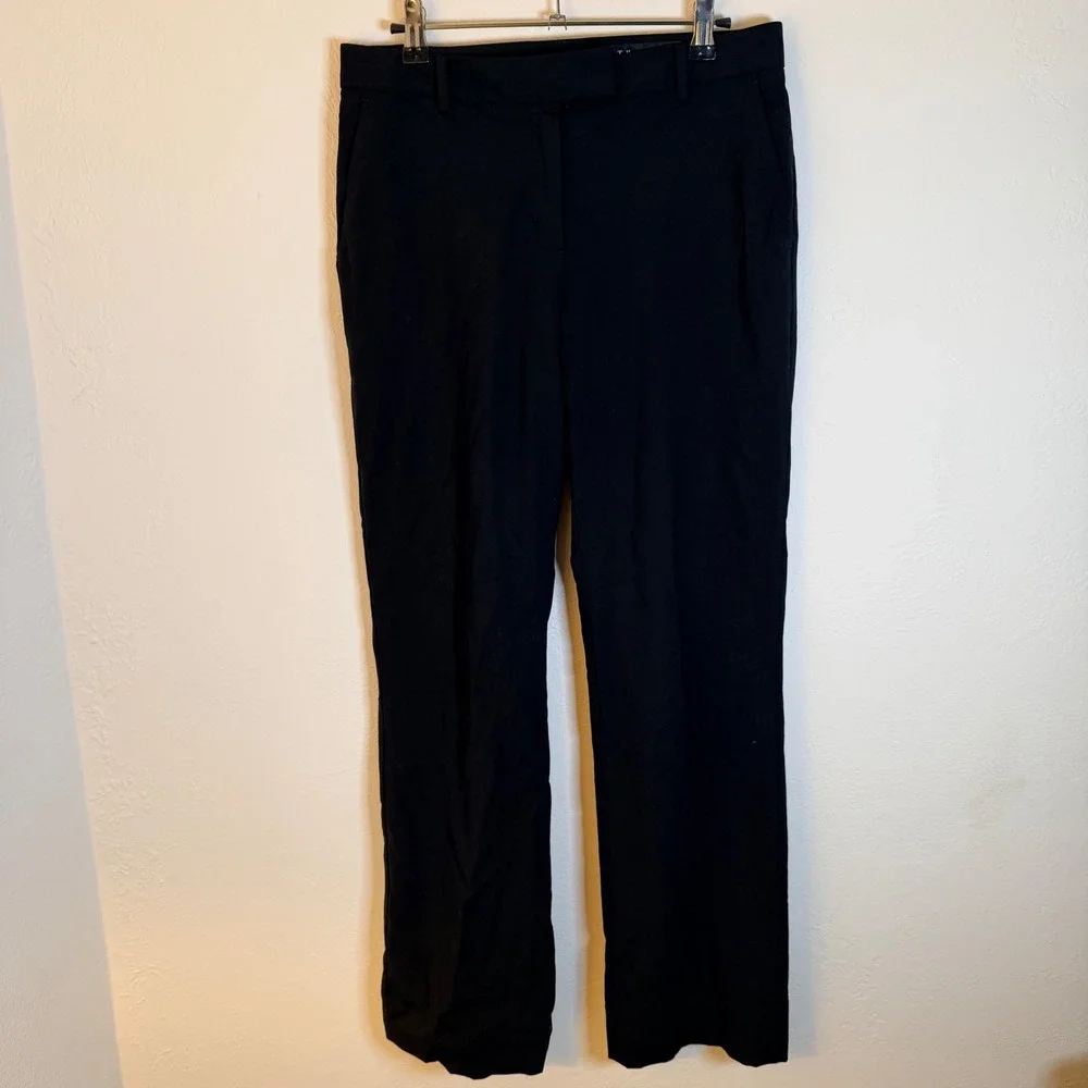 Brooks Brothers Caroline Fit Black Wool Tollegno 1900 Italian Pants 4 Luxury‎